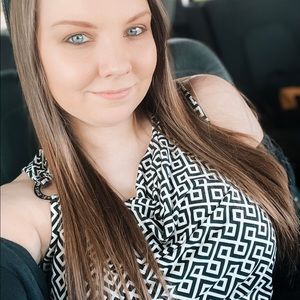 Michael Kors Geometric Tank with Silver Ring